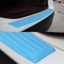 Blue Universal Rear Bumper Protector Silicone Protective Strip Trunk Boot Door Sill Guard Trim Cover Sticker Car Styling 2024 - buy cheap