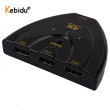 Conmutador de 3 puertos 4K x 2K compatible con HDMI, 1080P, 3D, 4K, divisor compatible con HDMI, Hub DE SALIDA 3 en 1 para DVD, HDTV, Xbox, PS4 2024 - compra barato