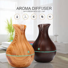 1Set 130ml Aroma Oil Diffuser Ultrasonic Wood Grain Air Humidifier USB Mini Mist Maker LED Light Home Office Decor 2024 - buy cheap