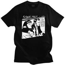 Funny Men's Pulp Fiction T-shirt Short Sleeves Cotton Quentin Tarantino Tshirt Movie Film Shirt Mia Wallace Tee Tops Apparel 2024 - buy cheap