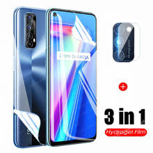 Гидрогелевая пленка 3 в 1 для Oppo Realme 7 X7 pro, Защитная пленка для задней линзы, Защита экрана для Real me 7 X7 Pro 7Pro, не стекло 2024 - купить недорого