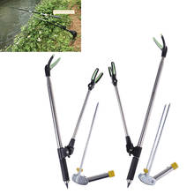 1.7/2.1M Aluminium Fishing Rod Pole Rack V Holder Bracket Support Stand Adjustable Fishing Holder 2024 - buy cheap