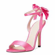 Lovirs Women's Sweet High Heel Slingback Sandals Bowknot Open Toe Sandals Dress Wedding Stiletto Shoes Plus Size US5-15 2024 - buy cheap