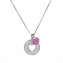 Collares de la mejor amiga para mujer, joyería micro pavimentada con cristal austriaco para el Día de San Valentín, bisutería, accesorio de regalo 11,11 2024 - compra barato