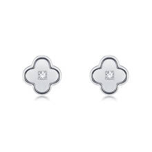 ZEMIOR 925 Sterling Silver Minimalist Flower Earrings For Women Shiny Cubic Zircon Stud Earring Elegant Female Silver Jewelry 2024 - buy cheap