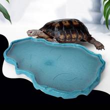 Pet Turtle Reptile Feeder Bowl Basin Feeding Tray Dish Food Water Dispenser Pot 2024 - buy cheap