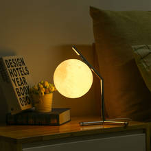 Lámpara de noche de luna con impresión 3D Original, luz de escritorio para dormitorio, estudio, decoración del hogar, iluminación 2024 - compra barato