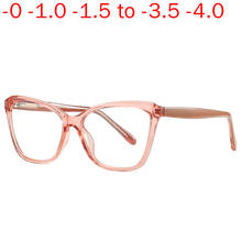 Óculos de sol de miopia fotocromática, óculos transition feminino com acabamento em óculos de miopia para computador gato armação nx 2024 - compre barato