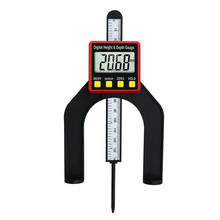 Medidor digital de altura e profundidade com base magnética, régua de profundidade 0-80mm, medida de altura da serra de mesa para carpintaria, calibre vernier 2024 - compre barato