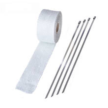 ESPEEDE 5M Exhaust Pipe Heat Wrap Resistant Downpipe Winding Belt With 4 Stainless Steel Ties For Car Motorcycle Exhaust Pipe 2024 - buy cheap