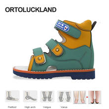 Ortoluckland Children Sandals Summer Boys Baby Orthopedic Shoes For Kids Toddler Teenager Fashion Flatfoot Footwear 2 Years Old 2024 - buy cheap