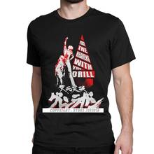 Camiseta de Anime para hombre, prenda de vestir, con diseño de los agujeros de los cielos, Tengen, Toppa, Gurren, Lagann, Kamina, Harajuku, Japón 2024 - compra barato