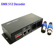 Controlador de tira de luces led DMX a PWM, lámpara de escenario RGB de 3 canales * 8A DMX512, DMX 512, CC de 5V, 12V, 24V, decodificador de 3 canales * 8A 2024 - compra barato