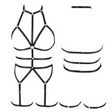 Full Body Harness Lingerie Set Sexy Goth Rave Cage Bra Fetish Chest Belt Underwear Strap Adjust Plus Size Tops Wedding Leg Belt 2024 - buy cheap