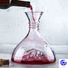 Superior 1800ml copo de cristal sem chumbo iceberg, decantador de vinho tinto, divisor rápido, artesanal, coqueteleira, acessórios de bar 2024 - compre barato