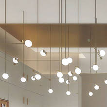 Luces colgantes modernas nórdicas lámparas colgantes de cristal de diseño decoración de arte accesorios de iluminación para Bar comedor Dropshopping 2024 - compra barato