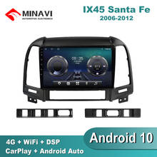 9'' DSP Android 10 HYUNDAI Santafe/IX45 2006-2010/2011/2012 Car Radio Multimedia GPS Navigation Navi Player Auto Stereo WIFI 2024 - buy cheap