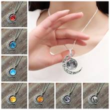 Hot Sale Space Universe Pendant Necklace Galaxy Moon Statement Necklace for Women New Fashion Jewelry High Quality Dropshipping 2024 - buy cheap