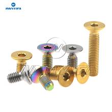 Wanyifa Titanium Bolts M3x6/8/10/15mm Countersunk Screws for Bike Bicycle Bolts 2024 - buy cheap