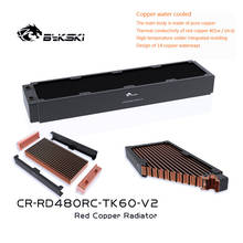 Bykski CR-RD480RC-TK60-V2 radiador de cobre de metal completo 480mm 3 piso 60cm grosso radiador de água de refrigeração para pc cooler heatsink 2024 - compre barato