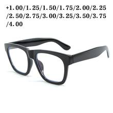 Evove-gafas de lectura de gran tamaño para hombre, lentes de lectura de 150mm, 1,25, 1,75, 2,00, 2,25, 2,5, 2,75, dioptrías negras grandes 2024 - compra barato