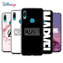 Black Soft Marvel Logo For Huawei P Smart 2021 2020 Z S Mate 40 RS 30 20 20X 10 Pro Plus Lite 2019 Phone Case 2024 - купить недорого