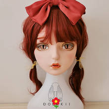 (DOLLKII-X) Top Quality Handmade Female Girl Resin Half Head Cosplay Japanese Role Play BJD Kigurumi Mask Crossdresser Doll Mask 2024 - buy cheap