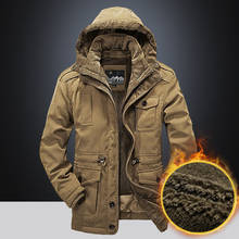 Winter Parka Heavy Wool 2 in 1 Coat Military Jacket Men Thicken Warm Cotton Padded Overcoat Hooded Windbreaker Fleece Jackets 2024 - buy cheap