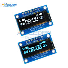 1 pces módulo oled de 0.91 polegadas 0.91 "branco/azul oled 128x32 oled lcd display led módulo 0.91" iic se comunicar para ardunio 2024 - compre barato