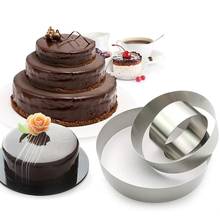 4/6/8inch Mousse Cake Rings Mold Pastry Stainless Steel Round Mold Multilayer Anniversary Birthday Cake Baking Pan Cookie Cutter 2024 - buy cheap