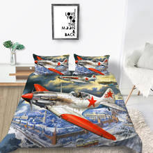 Airplane Bedding Set City Artistic Soft Fashionable 3D Duvet Cover King Queen Twin Full Single Double Unique Design Bed Set 2024 - buy cheap