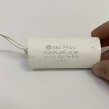 8uf,450v, ac50/60hz, 10/70/21, dois fios, capacitor cilíndrico. 2024 - compre barato