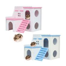 Wooden Hamster House Hideout Exercise Play Toys Mouse Rat Small Animals Chew 2024 - buy cheap