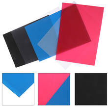 Folha de papel termo retrátil de plástico, folha de 29*20cm para artesanato educacional diy em 5 cores, 1 peça 2024 - compre barato