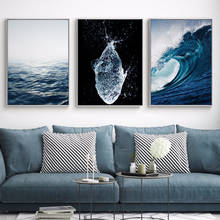 Abstract Water Drop Ocean Wave Fish Whale Shark Posters Nordic Living Room Wall Art Pictures Home Decor Canvas Painting No Frame 2024 - buy cheap