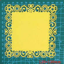 Troqueles de corte de Metal de marco rectangular de encaje de varias flores para álbum de fotos de sello DIY, fabricación de tarjetas de papel en relieve, manualidades de decoración 2021 nuevo 2024 - compra barato