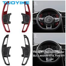 Car Styling Carbon Fiber Steering Wheel Shift Paddle Extension Replacement For Volkswagen Golf7 Scirocco Sagitar Lamando R-Line 2024 - buy cheap