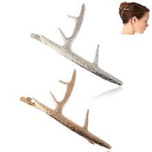 coxeer 2Pcs/Set Womens Hair Clips Fashion Antler Decor Hair Side Clip Bobby Pin For Christmas Party Dress Up Hair Accessories 2024 - buy cheap
