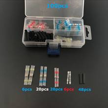 100Pcs Waterproof Seal Heat Shrink Solder Wire Connector Shrinkage Solder Sleeve Tube for Motorcycle Car Cable Connect Kit 2024 - buy cheap