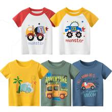 Children T-shirt Summer Short Sleeved Clothes Boys Girls Cute Cartoon Tops Cotton Thin Underwear  Shirt Boys Kids Summers Outfit 2024 - buy cheap