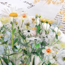 40 x retro flores onda brisa série junkjournal decorativo pet adesivos scrapbooking vara etiqueta diário papelaria álbum 2024 - compre barato