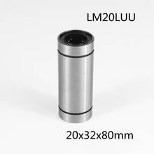 2 unids/lote LM20LUU 20mm de largo rodamiento de movimiento lineal cojinete de bola 20x32x80mm 2024 - compra barato
