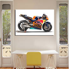 Rc16 pôster de moto tecido de lona impressão para decoração de casa arte de parede pintura 2024 - compre barato