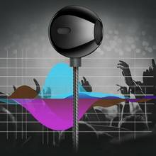 KISSCASE-auriculares con cable y Control de volumen para Samsung y Xiaomi, audífonos estéreo de graves con micrófono, 3,5mm 2024 - compra barato