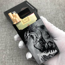 Caja de cigarrillos de aleación de aluminio Dragon personalizable, caja de cigarrillos ultrafina con grabado láser, regalo para hombre 2024 - compra barato