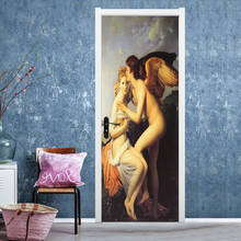 Классический Eros первый поцелуй живопись DIY двери настенные наклейки домашний Декор Гостиная художественная роспись самоклеющиеся съемные настенные постеры 2024 - купить недорого