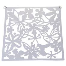 Fashion 4 Pcs Butterfly Bird Flower Hanging Screen Partition Divider Panel Room Curtain Home Decor White 2024 - buy cheap