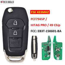 2 Button Remote Car Key FSK 433Mhz PCF7945P / HITAG PRO / 49 ID49 Chip For Ford Ranger F150 2015-2018 FCC ID: EB3T-15K601-BA 2024 - buy cheap