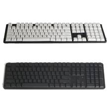 Black White PBT Double Shot 108 Side-lit Shine Through Backlit Keycaps Cherry Profile For Mechanical Keyboard 2024 - buy cheap