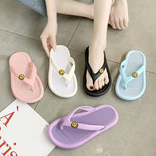 Summer Women Cartoon applique Thong Flip Flop Brand Girl Outdoor Beach Soft Bottom Jelly Shoes Design Casual Open Toed Slippers 2024 - buy cheap